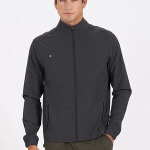 Vuori Men's Venture Track Jacket-in Black Linen